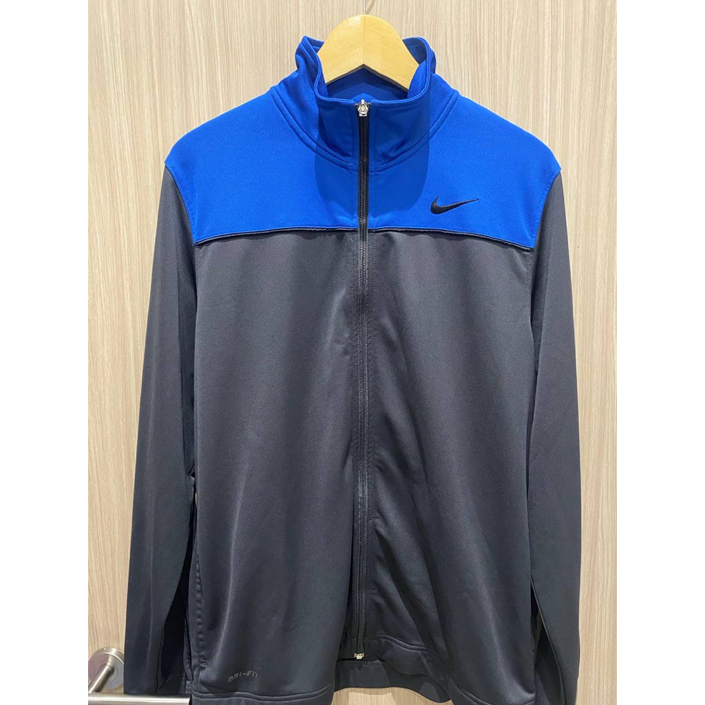 Jaket Trektop Pria Nike Men’s Jacket Blue Preloved Murah Size M Fit To L