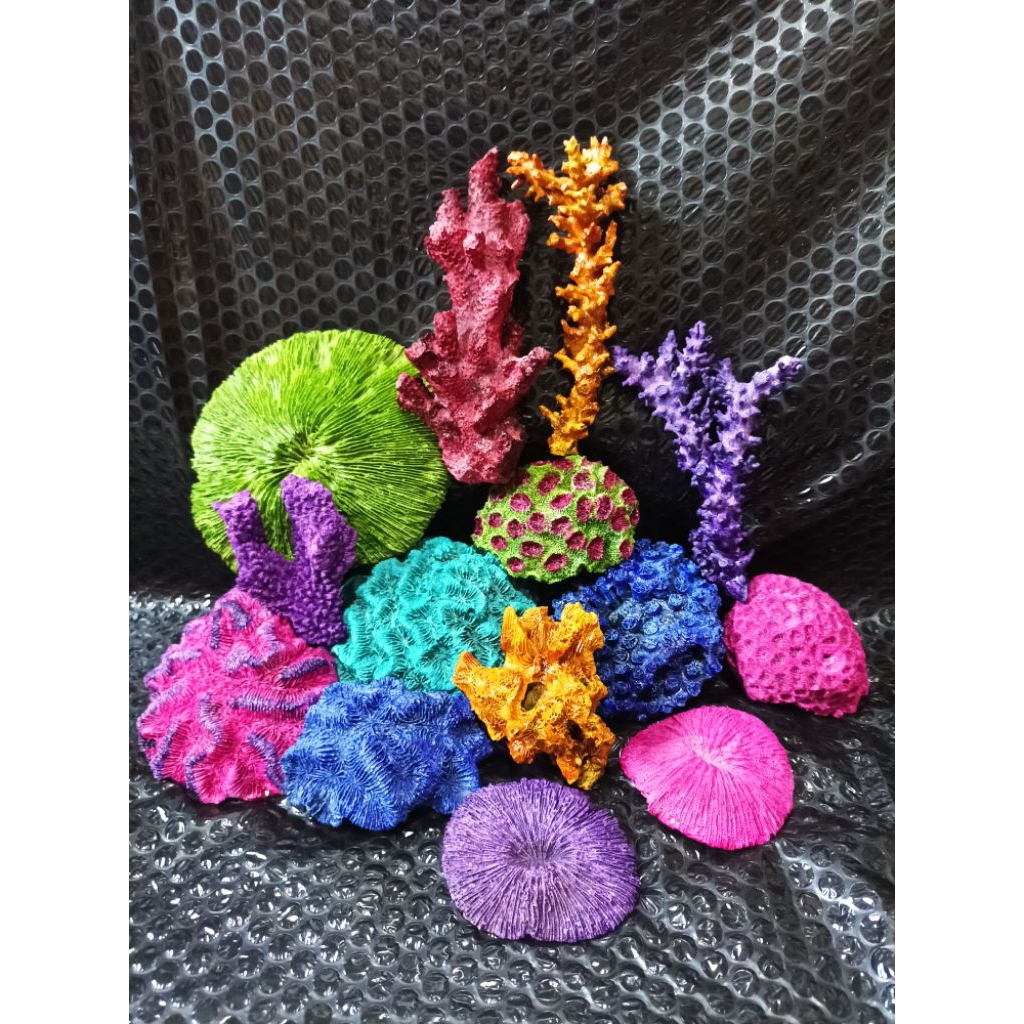 14pcs batu karang warna batu karang original batu karang hias akuarium