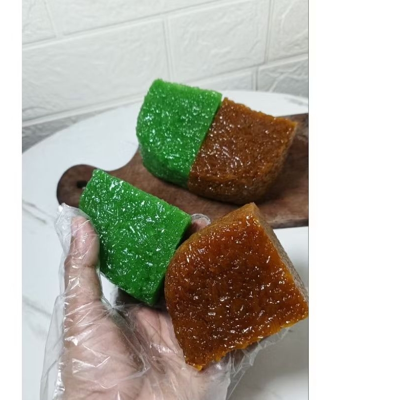 Wajik Gula Merah mix Wajik Hijau Pandan "500gr" khas Blitar