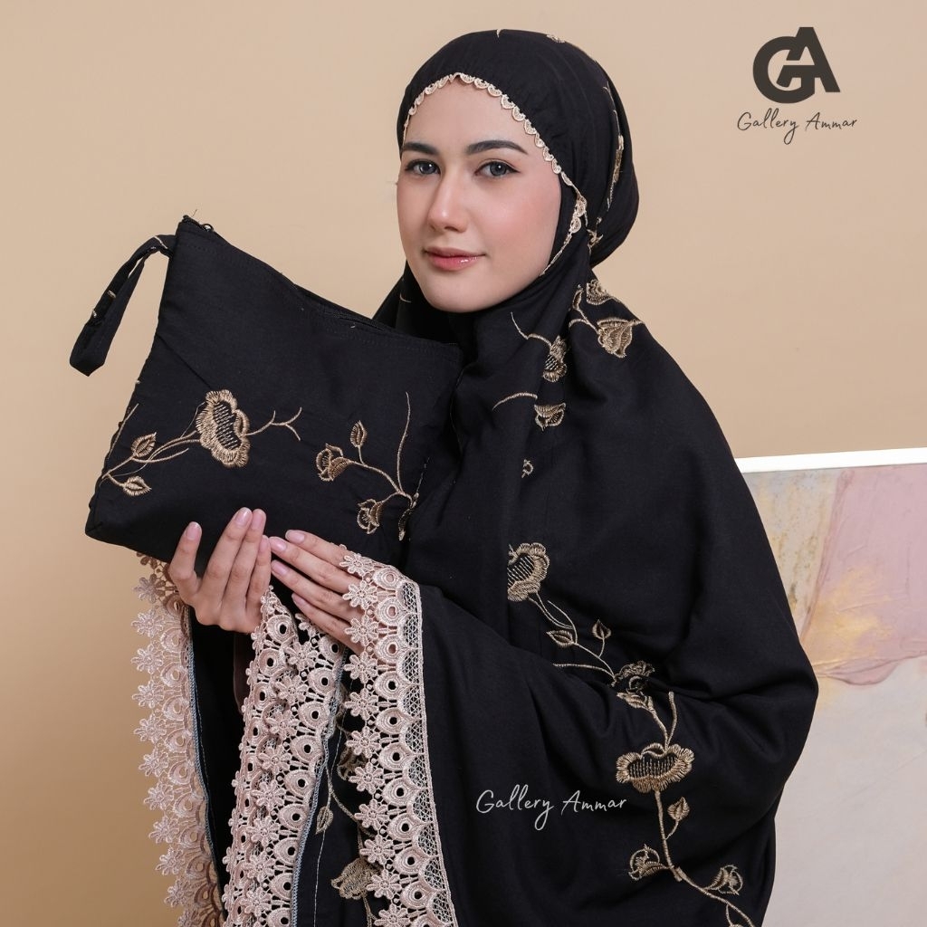 Storeeque mukena katun bordir mewah mukena adem mukena jumbo