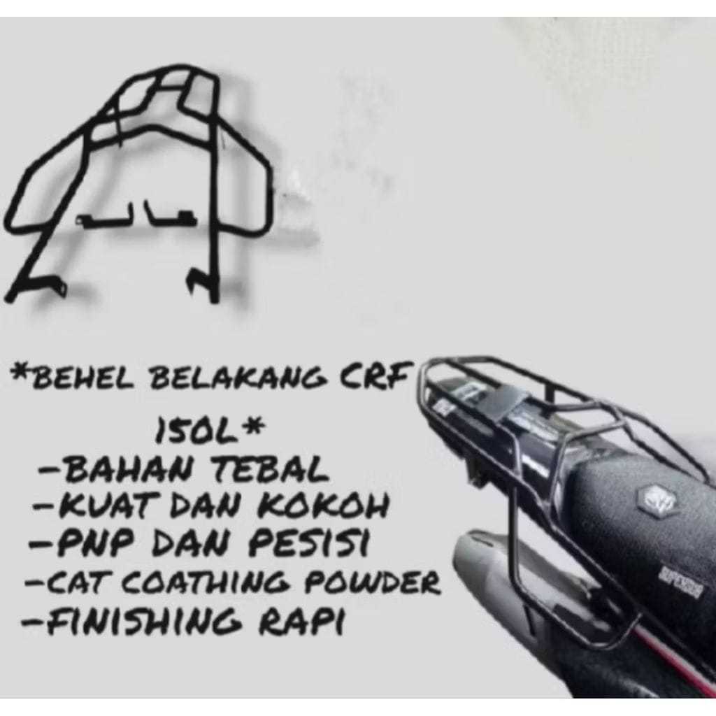 Bracket Behel CRF 150 L Behel Belakang CRF 150L