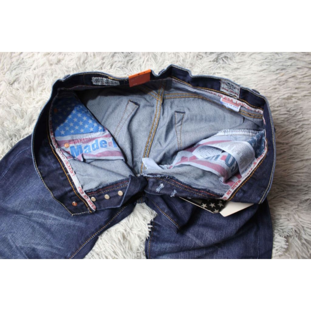 Celana Panjang Pria 501 Made In Usa - Jeans Panjang Denim Selvedge Terbaru