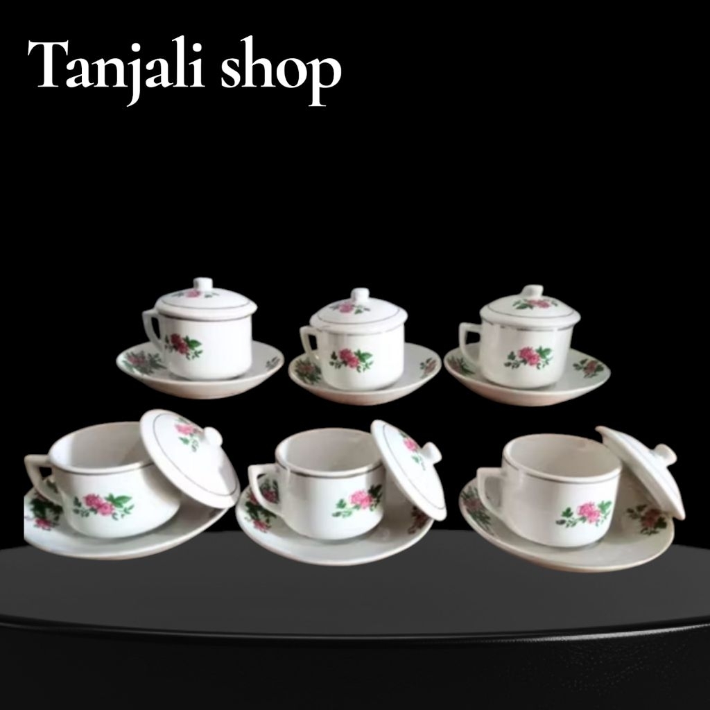 ( Bisa Cod  )  Gelas Cangkir Kopi Jadul, gelas cangkir kopi, gelas coffe kecil 1 set cangkir tutup, 