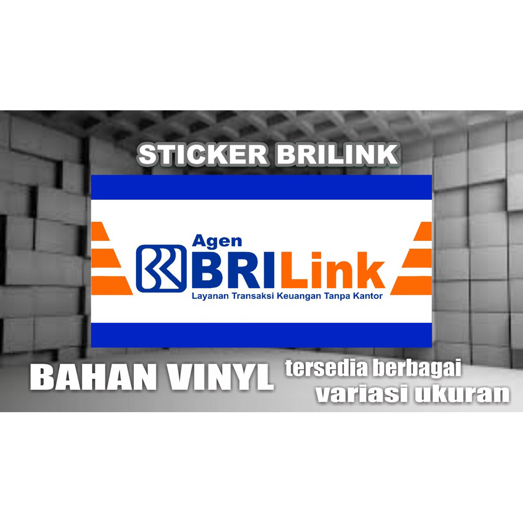 STICKER VINYL MEJA AGEN BRILINK ,STIKER VINIL