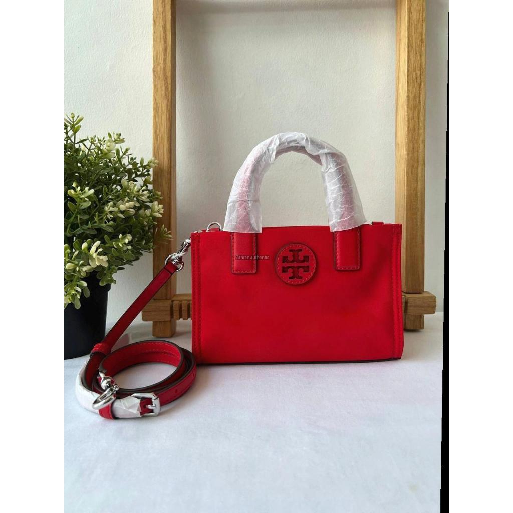 Tb Ella Nylon Mini Tote Brilliant Red