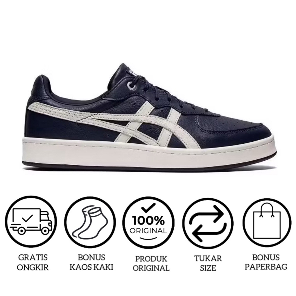 Sepatu Sneakers Pria Wanita 0nitsuka Sd GSM Navy White