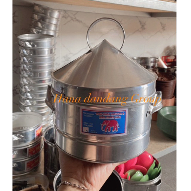 Dandang Nasi/Sablukan Model Cebol / Pendek Aluminium Kaleng Ukuran Mini