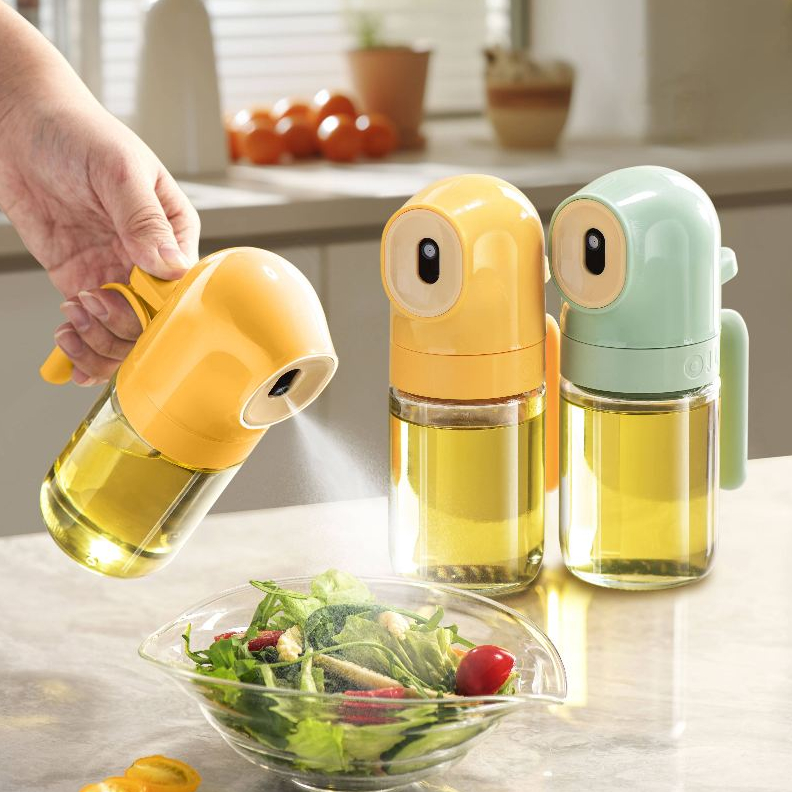 Botol Minyak Kaca Mini Spray Oil Premium 250ml | Botol Kaca semprot Kecil untuk minuak kecap asin da