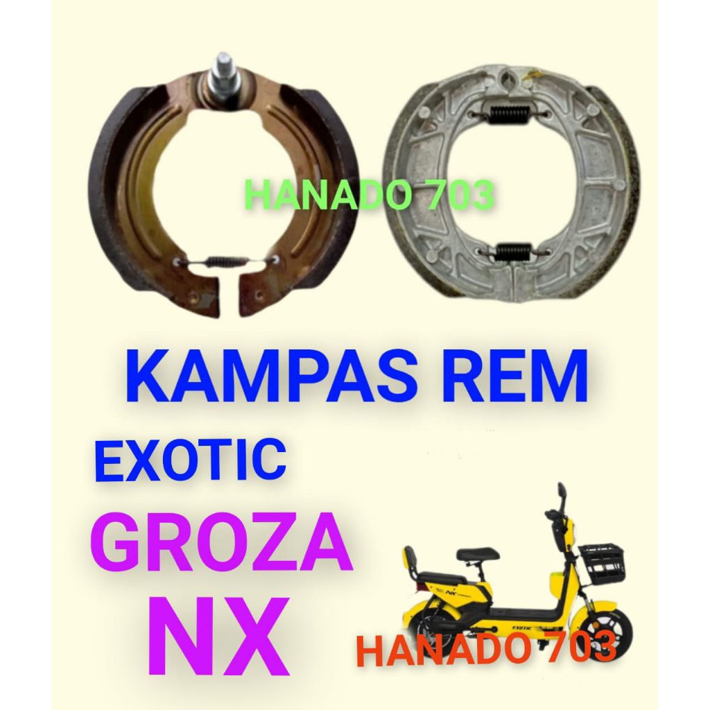 kampas rem exotic groza nx kampas rem sepeda listrik exotic groza nx