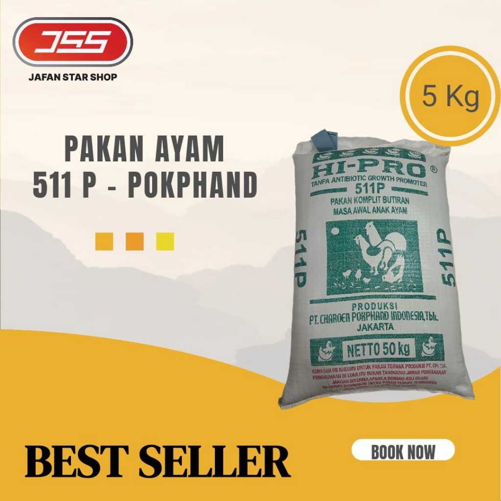 511 P Pakan Ayam Pedaging Pur Ayam Bebek Ayam Kampung dikemas 5 Kg