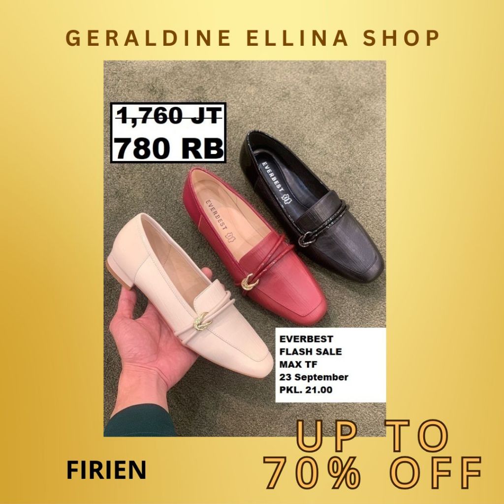Sepatu flat everbest wanita original sale seri FIRIEN