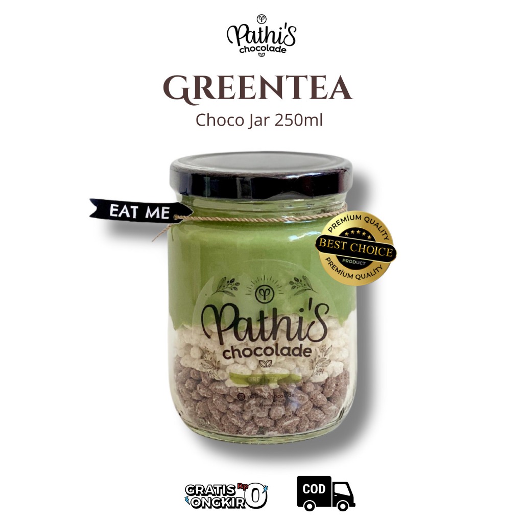Ikhsan Ferdinan Greentea - Pathis Chocolade - Chocolate In Jar Choco In Jar Crunchy Cemilan Cokelat