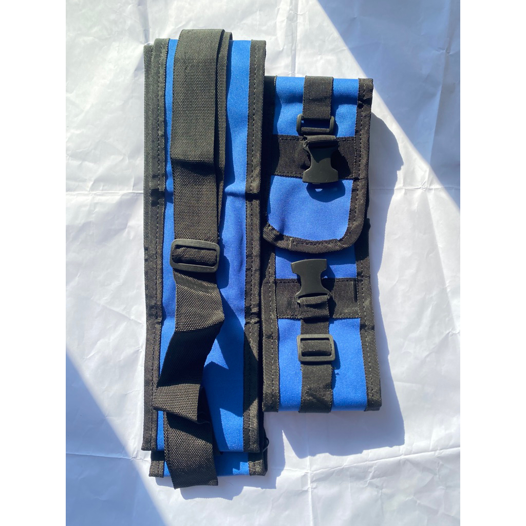 TAS SARUNG TOYA ROTAN DAN GOLOK (BIRU)