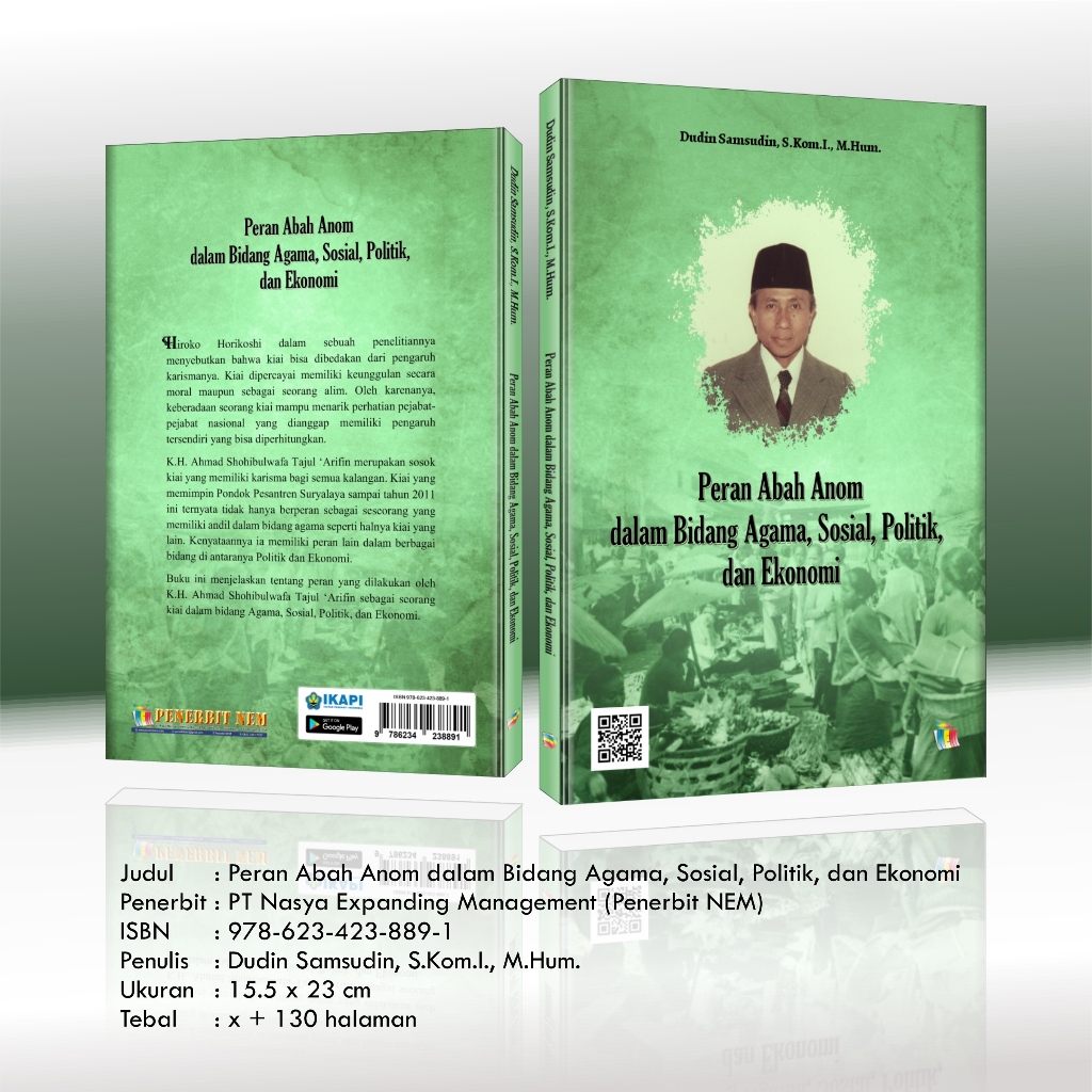 Buku Peran Abah Anom dalam Bidang Agama, Sosial, Politik, dan Ekonomi
