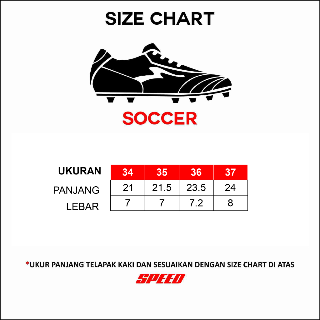 Hot Deals Hot Deals Speed - Sepatu Bola Serba 80 Ribuan - Produk Original 100% Baru - Produk Cuci