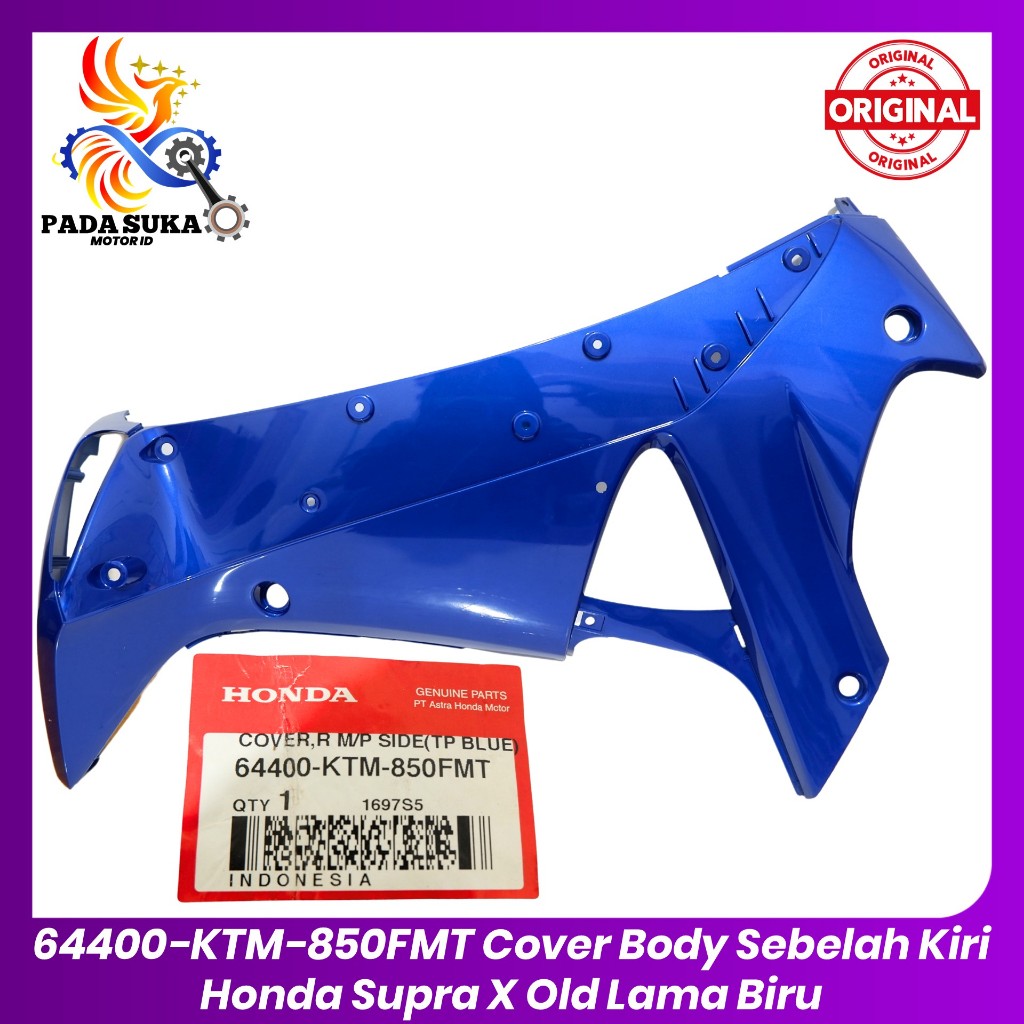 Cover Sayap Dalam Kanan Honda Supra X 125 Old Lama Biru 64400KTM850FMT Original 100% HARGA TERMURAH