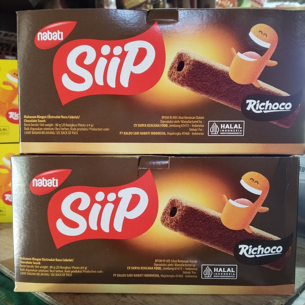 Siip nabati rasa coklat