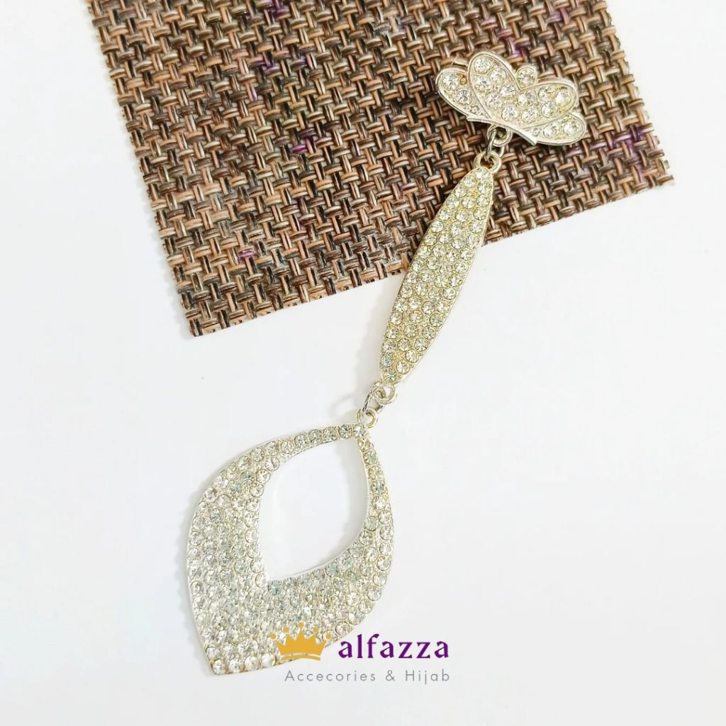 BROS JUNTAI SILVER / BROS JUNTAI / JUNTAI / PERMATA JUNTAI / AKSESORIS HIJAB WANITA / FASHION MUSLIM