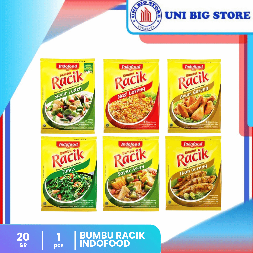 Bumbu Racik Indofood Nasi Ikan Ayam Goreng Tumis Sayur Asem Lodeh Sop