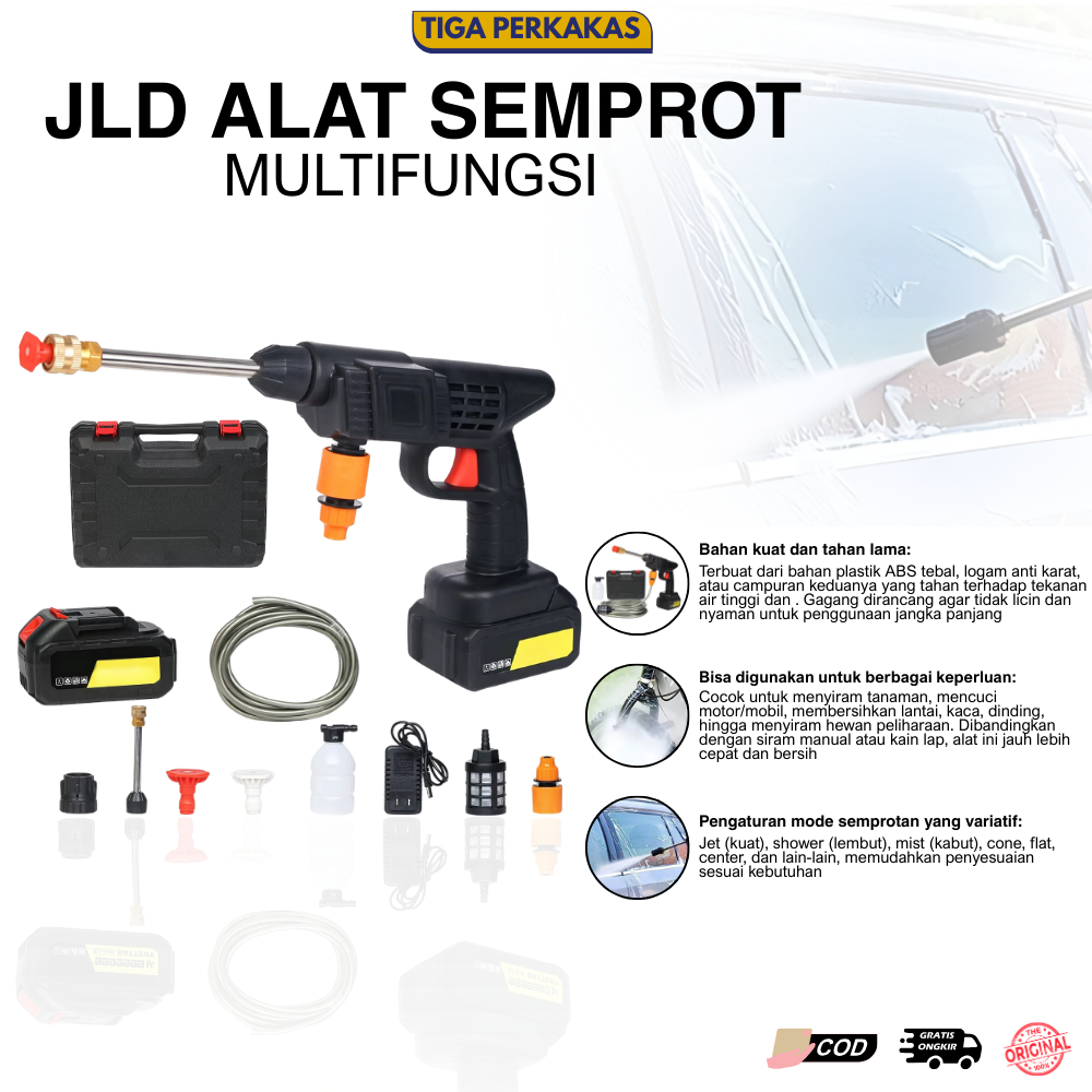 JLD Alat Cuci Mobil Semprot 1battery - JLD Car Washing Machine