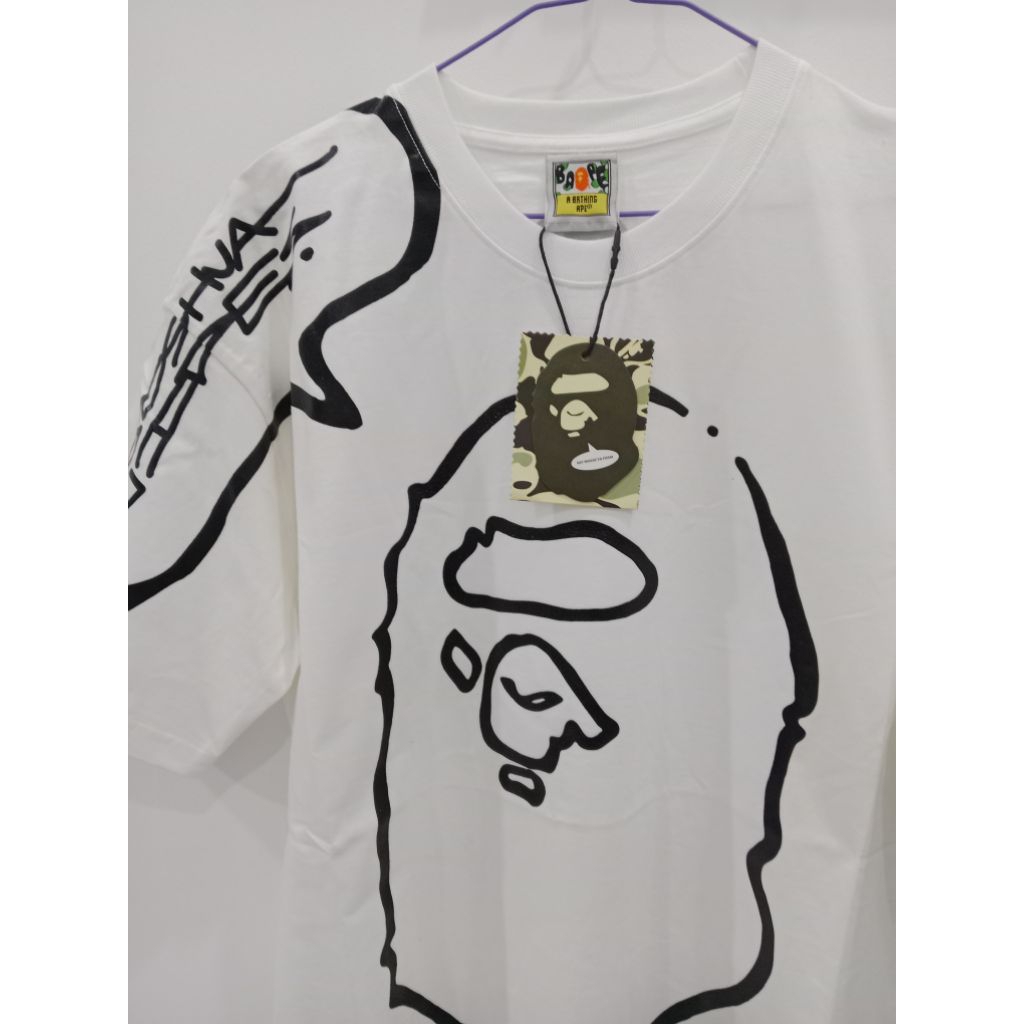 T-shirt Pria Original # BAPE # White
