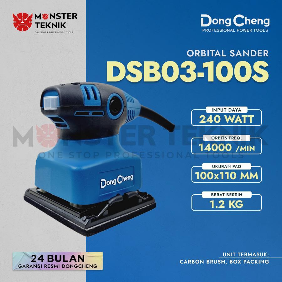 Dongcheng DSB03-100S Orbital Sander 100mm DSB03100S Mesin Amplas Kayu