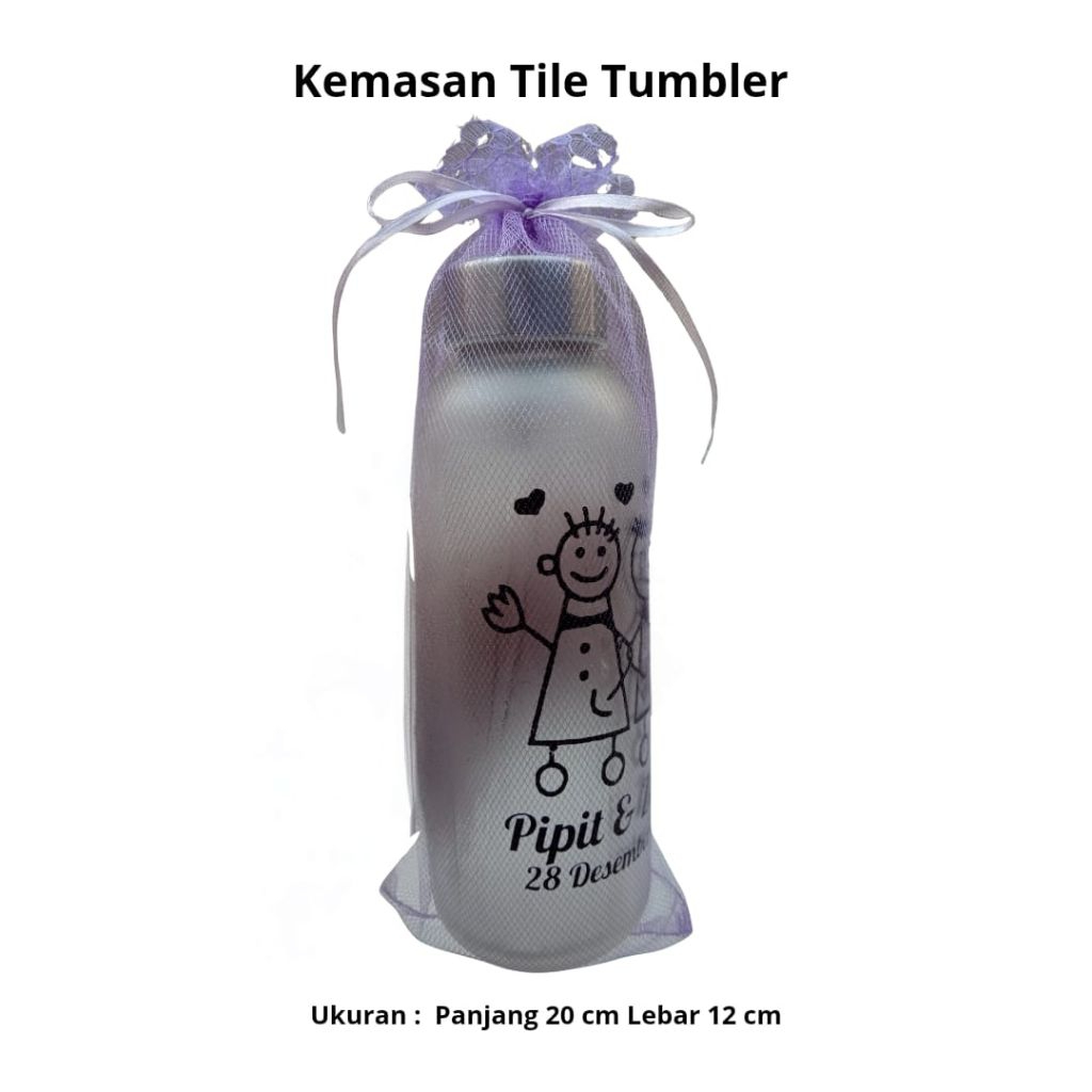 kemasan tile tumbler/tile tumbler/kemasan tile/tile cantik/bungkus tile/tile souvenir/kemasan tile