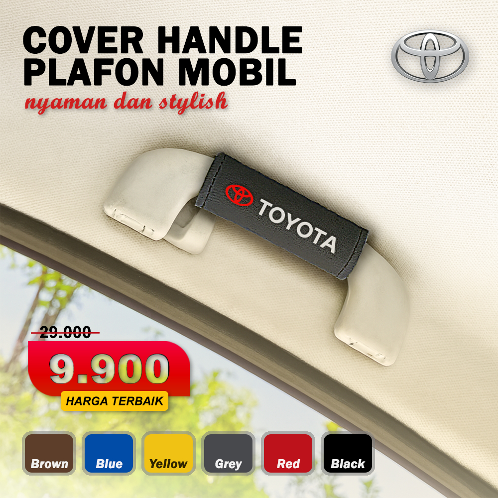 Cover Handle Plafon Toyota Aksesoris Mobil Sarung Pelindung Pegangan Tangan Avanza Innova Rush Calya