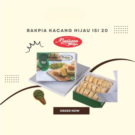 Bakpia Pathok Mutiara (isi 20)- Oleh Oleh Asli Khas Jogja, Bakpia Jogja