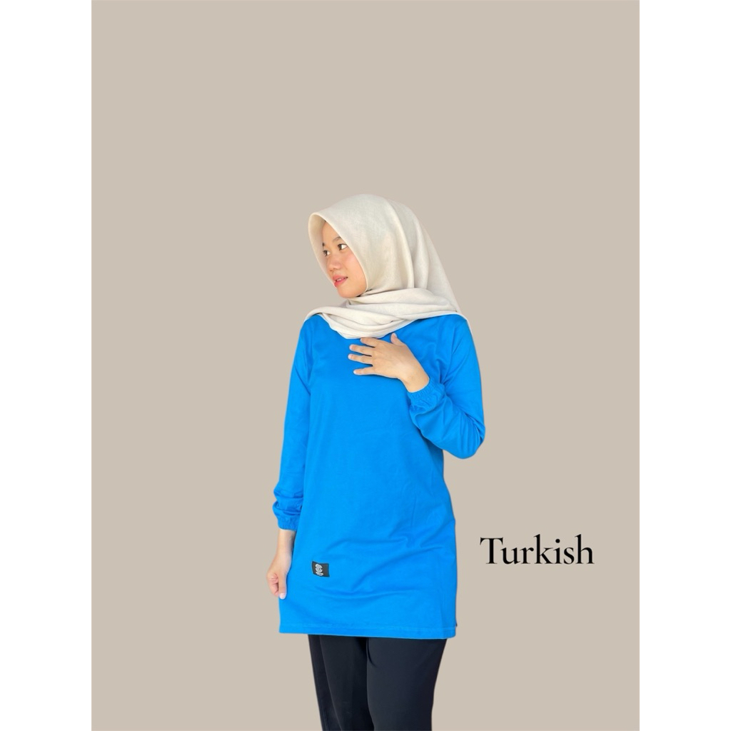 Atasan tunik jumbo LD 130 warna turkish cotton combed 24s premium