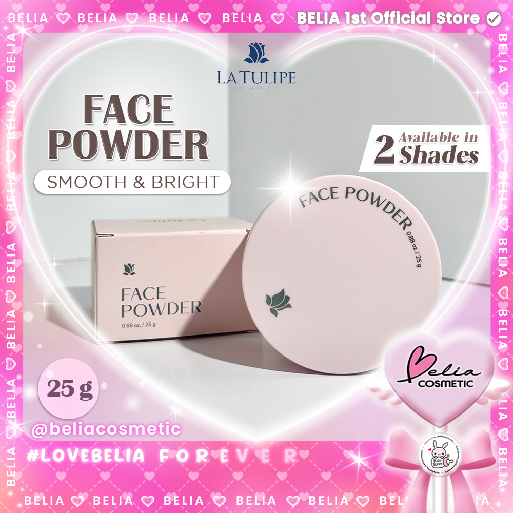❤ BELIA ❤ LA TULIPE Cosmetiques Face Powder 25gr | Bedak Tabur | Natural | Suntan