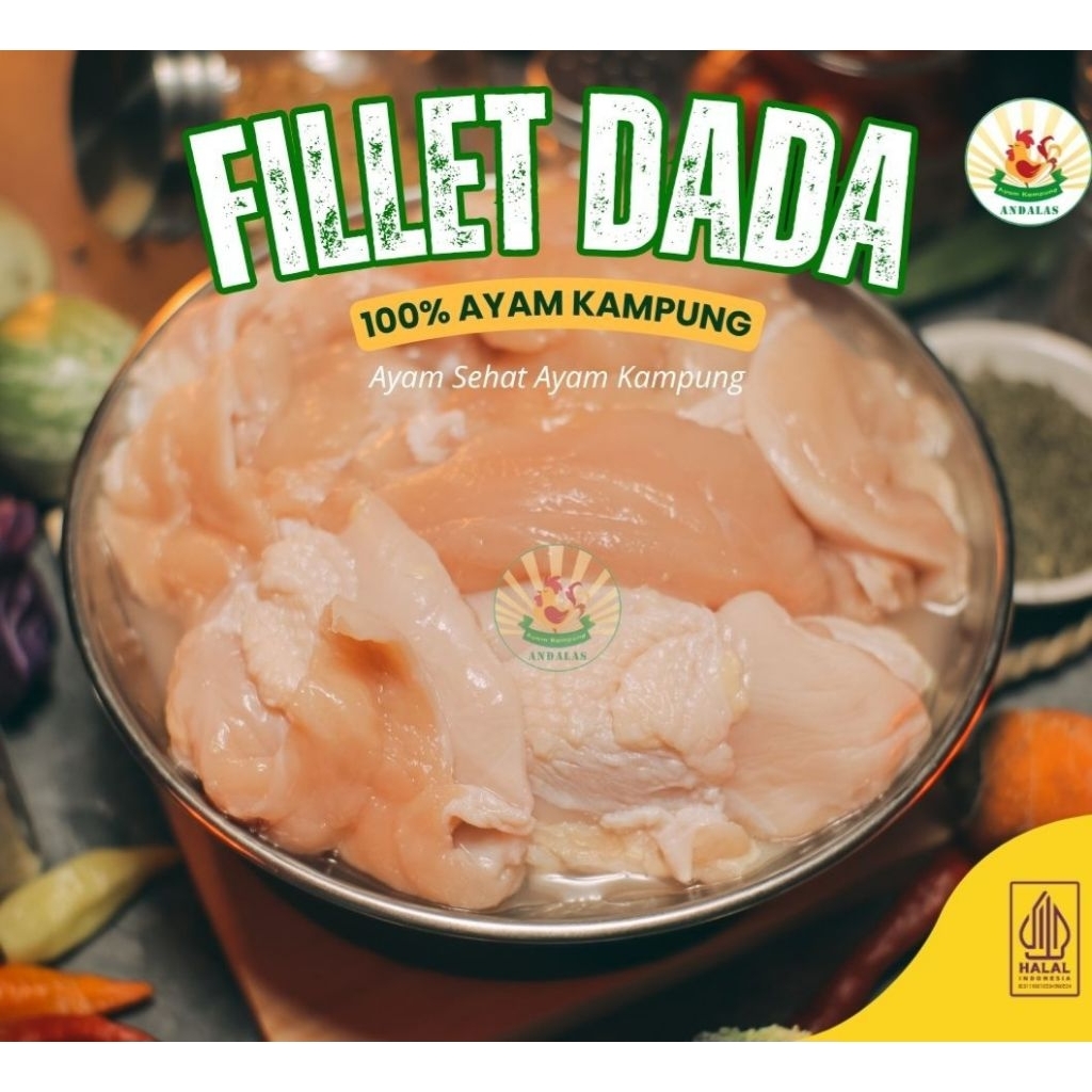 Fillet Dada Ayam Kampung 250 gram