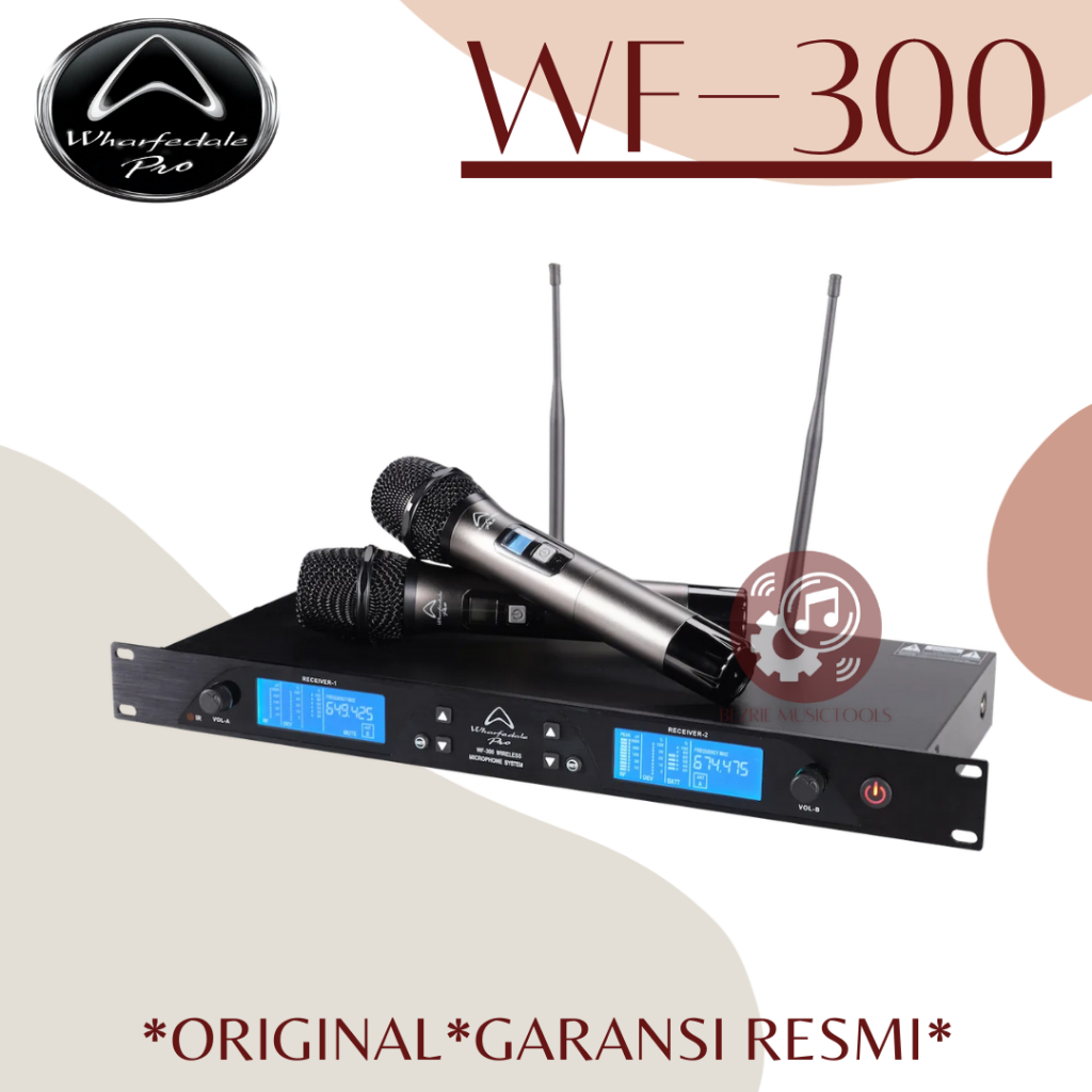 Wharfedale WF300 Wireless Microphone System Dual Channel WF-300