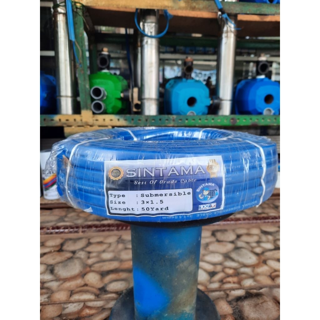 KABEL SUBMERSIBLE/SIBEL POMPA AIR KABEL SATELIT SERABUT 3X1.5MM 50YARD 1ROLL