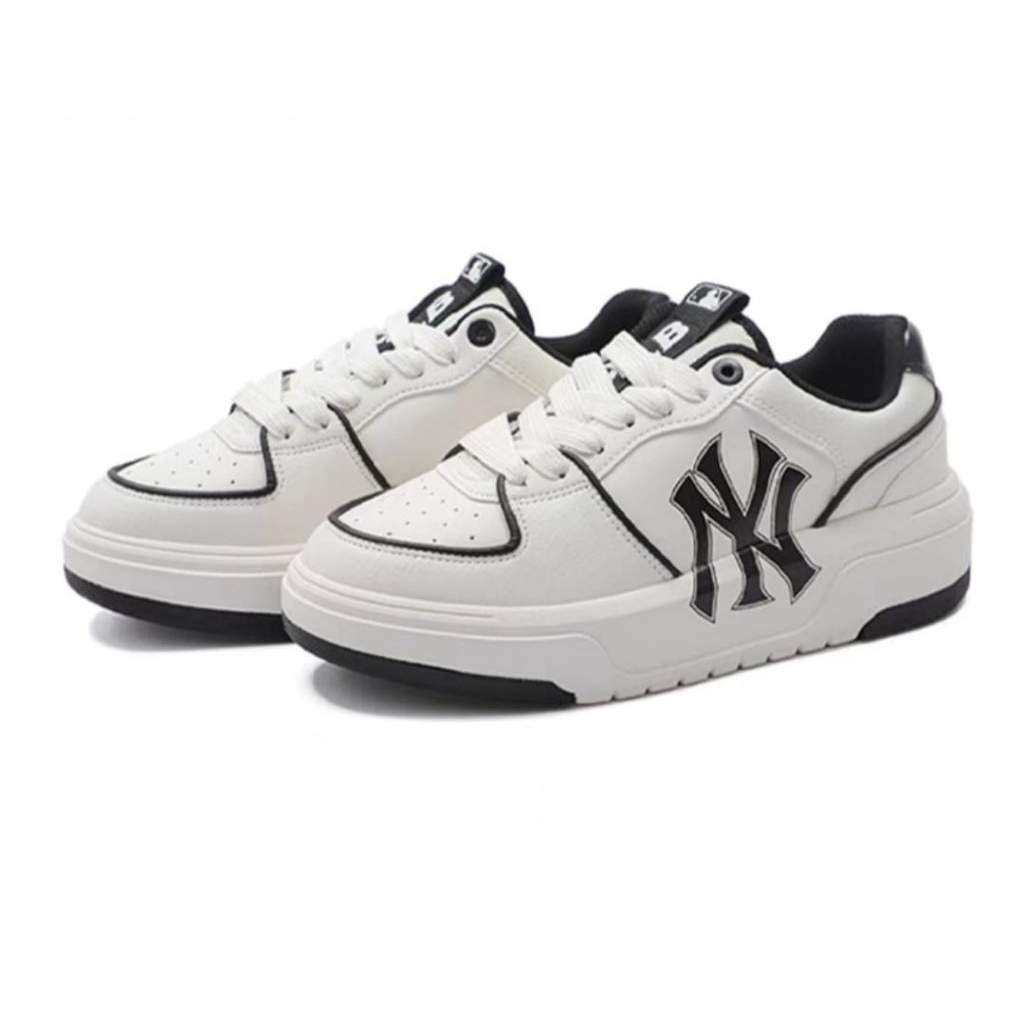 Sepatu MLB Chunky Liner NY Yankees White Black / MLB Original