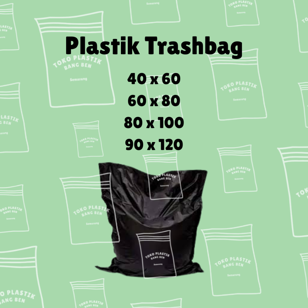 Plastik Trashbag Plastik Sampah Hitam 40x60 60x80 90x120
