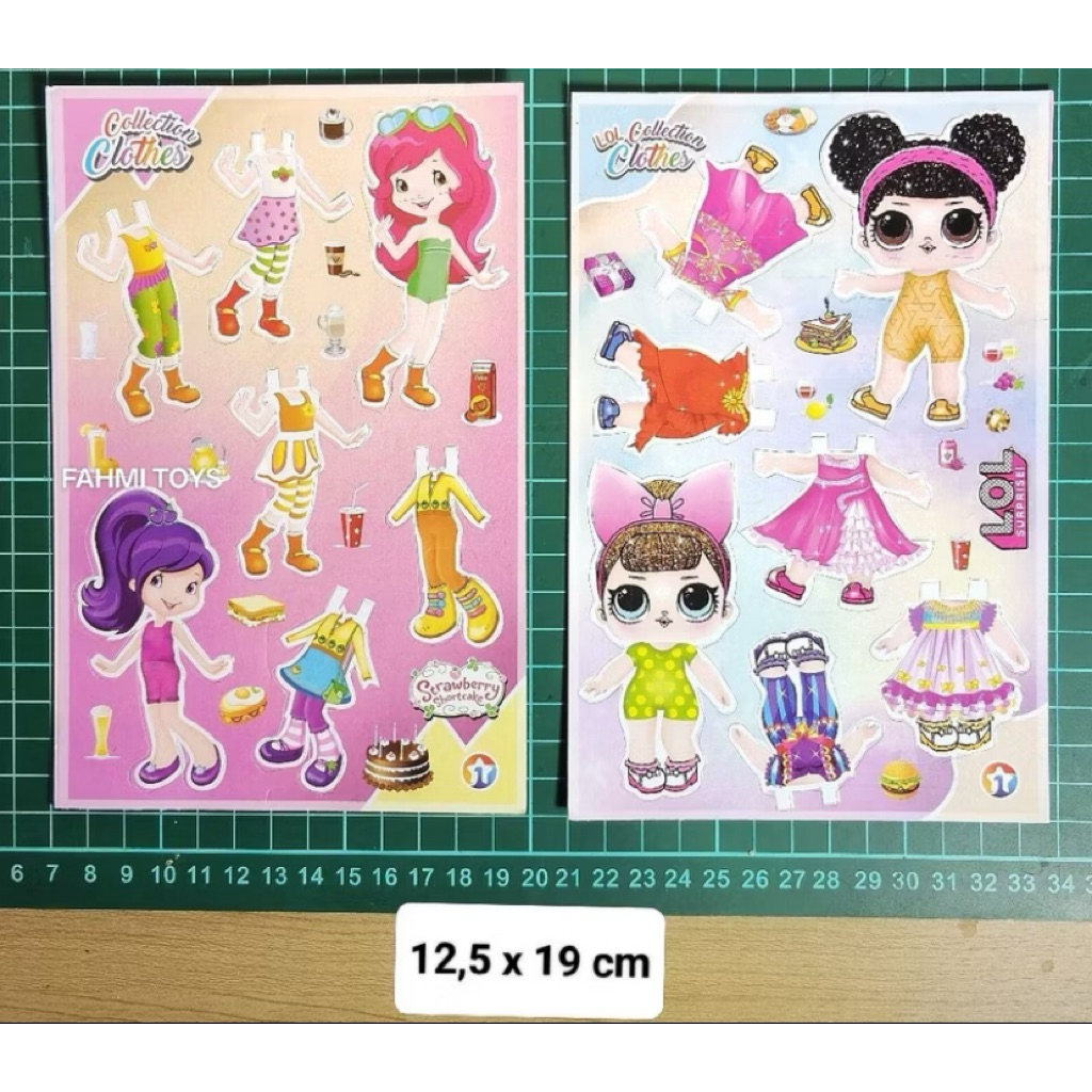 KA mainan bongkar pasang kertas mainan jadul bp tanggung