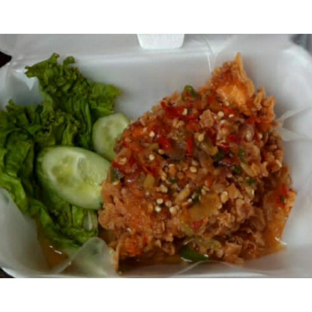 Ayam Geprek tanpa Nasi