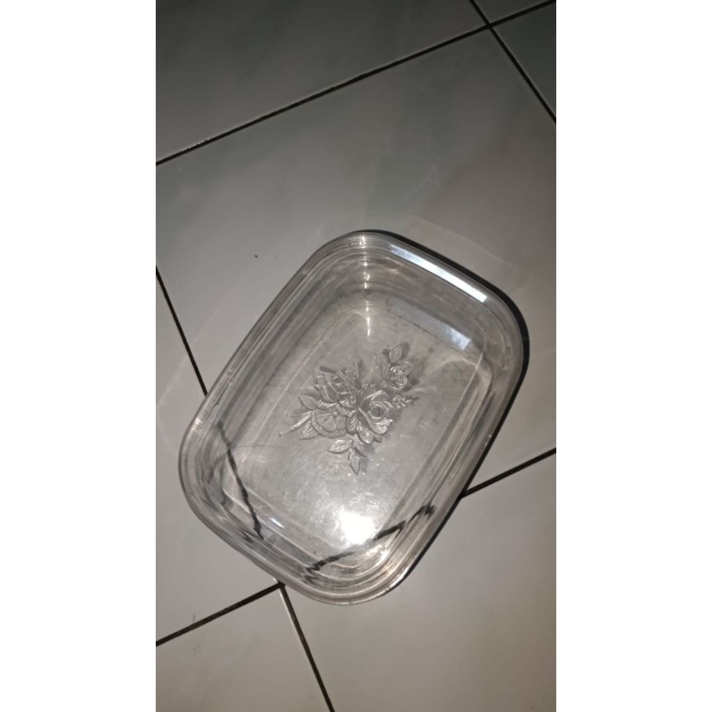 Wadah Penyimpanan Kotak Toples Snack Camilan Kotak Plastik Bening