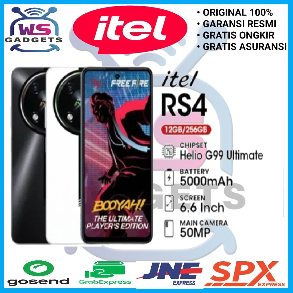 Itel RS4 NFC Ram 12/256GB 8/256GB 8/128GB Garansi Resmi