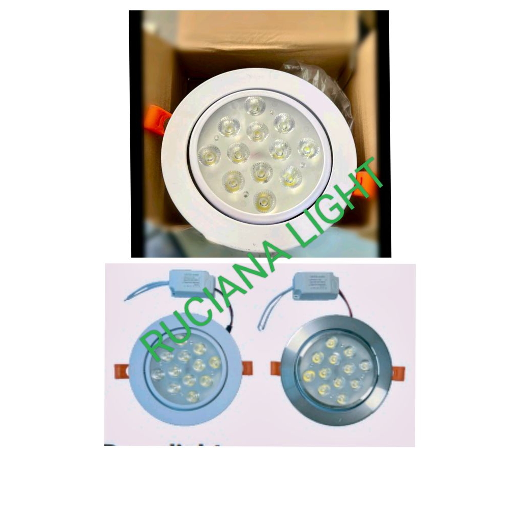 Downlight 12w 12watt 12mata Spotlight Plafon