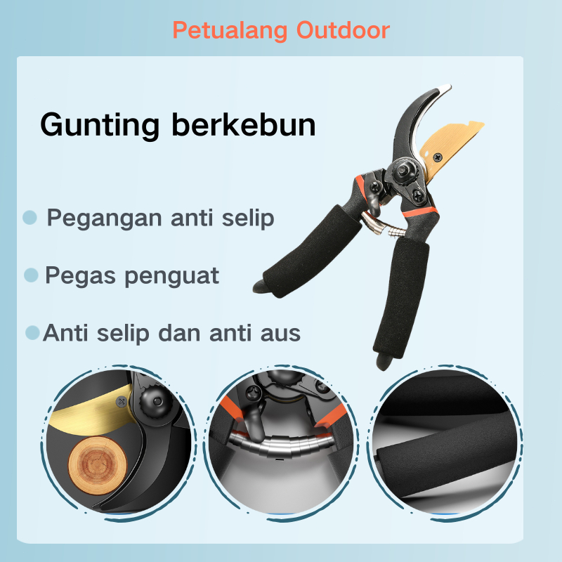 [COD] Gunting Dahan Ranting Pohon / Gunting baja tahan karat yang tajam