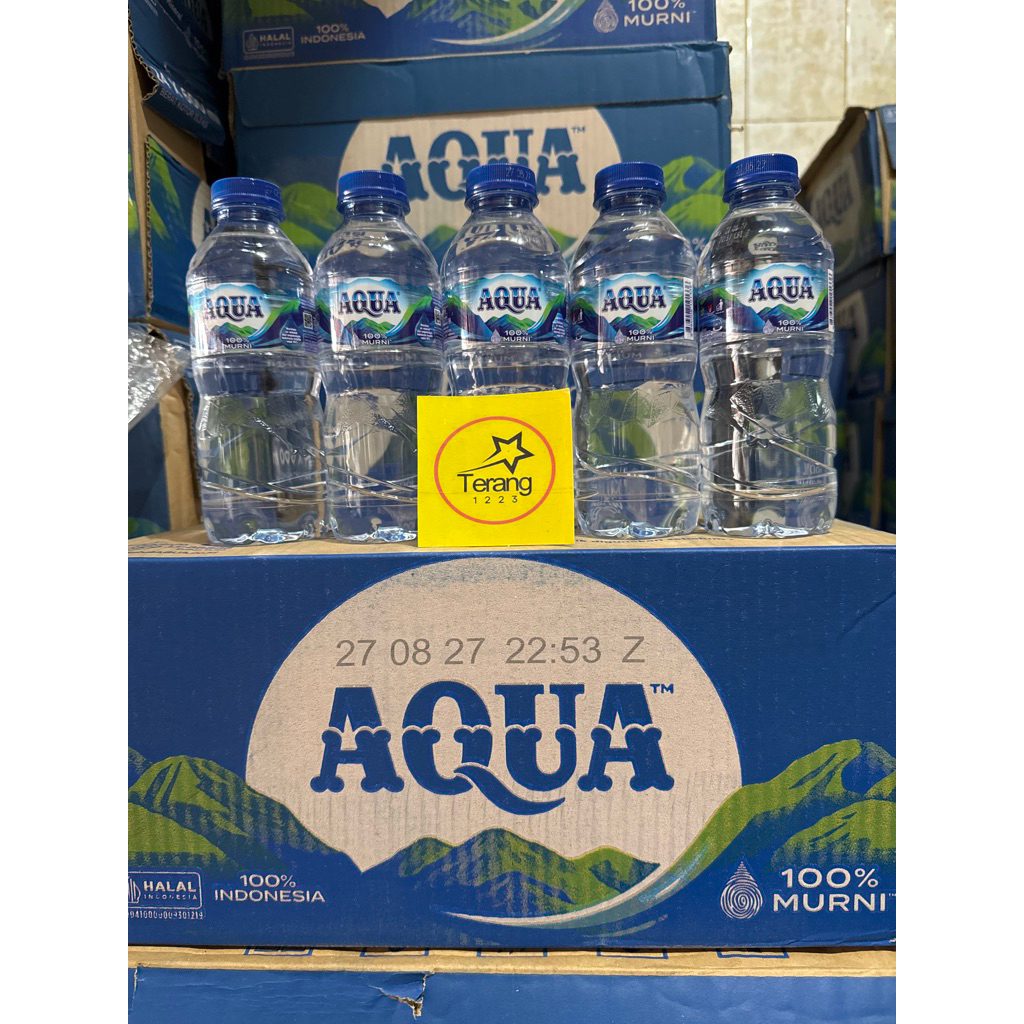 Aqua botol kecil 330 ml dus