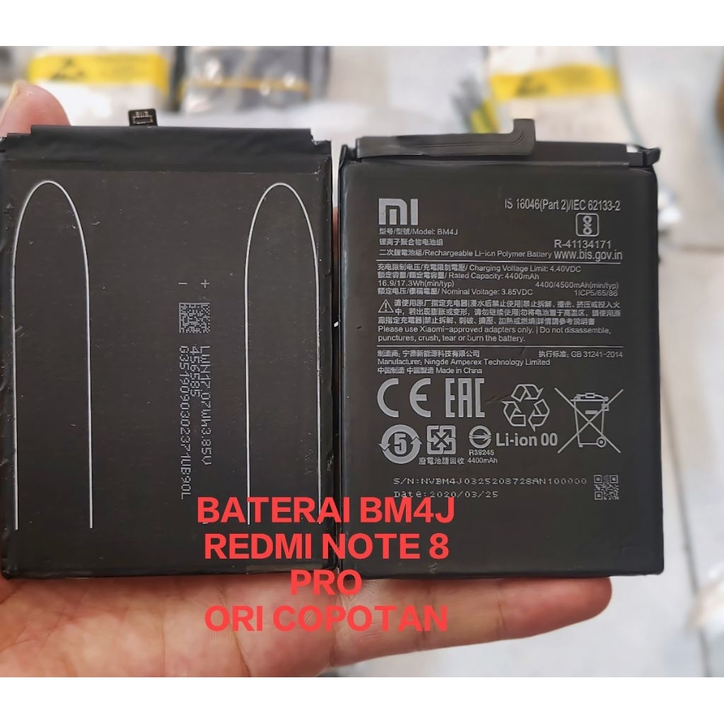 BATERAI BATERAI REDMI NOTE 8 PRO ORI COPOTAN BM4J