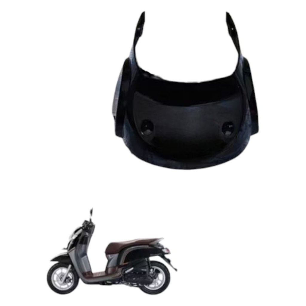 Batok lampu depan bawah Honda scoopy fi Esp donat 2017-2018-2019 hitam