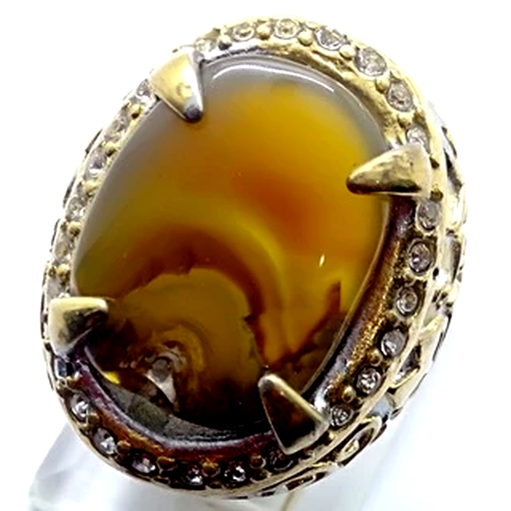 Cincin Batu Akik Prau Layar Kode 2071