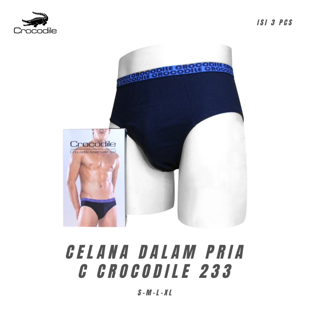 Crocodile Celana Dalam Pria CR 521-233 Isi-3-Best Seller