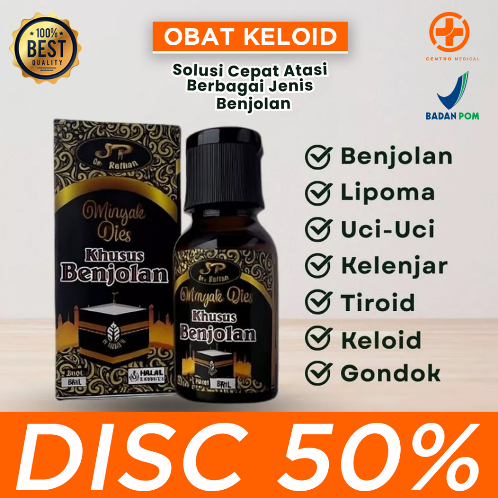 Minyak Oles Khusus Benjolan Tiroid, Ganglon, Lipoma, Tumor, Kista | AR Raihan Original