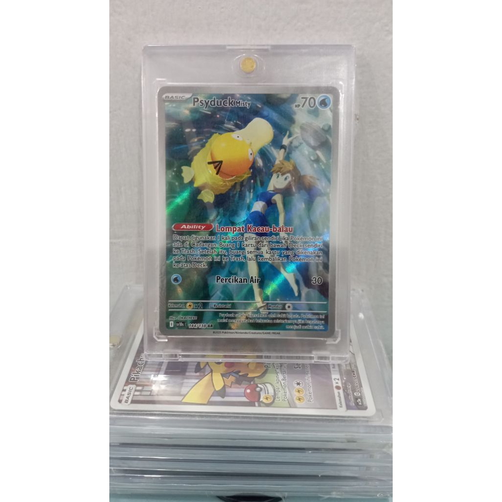 tcg pokemon ar/chr Psyduck misty Indonesia/kartu pokemon/Holo/foil