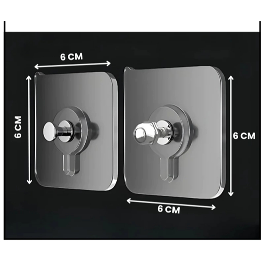 Perekat Baut Dinding Tanpa Bor dan Paku Tanpa Bekas / Gantungan Baut Tempel Hook Tanpa Bor